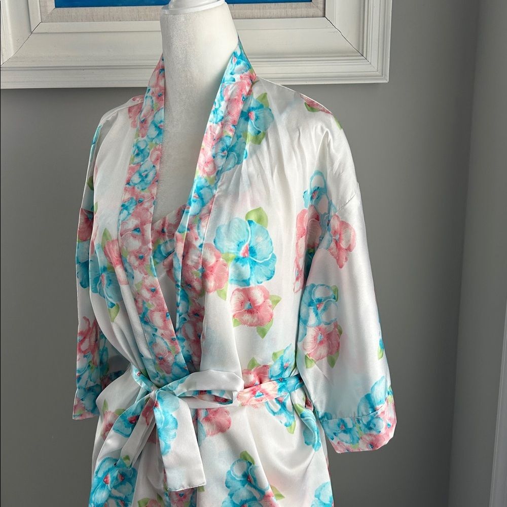 Vintage Secret Treasures Floral Sexy Slip Nightgown & Robe Set Small - Picture 5 of 15